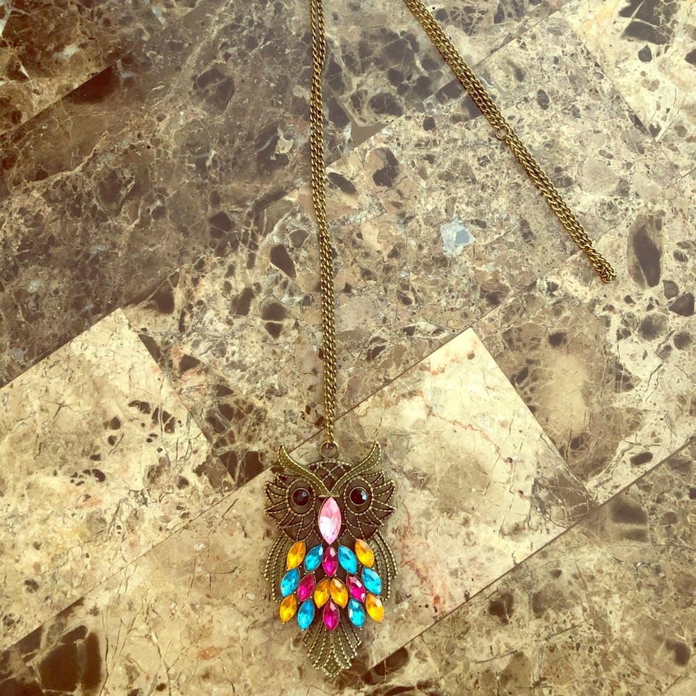 Colorful Owl Necklace